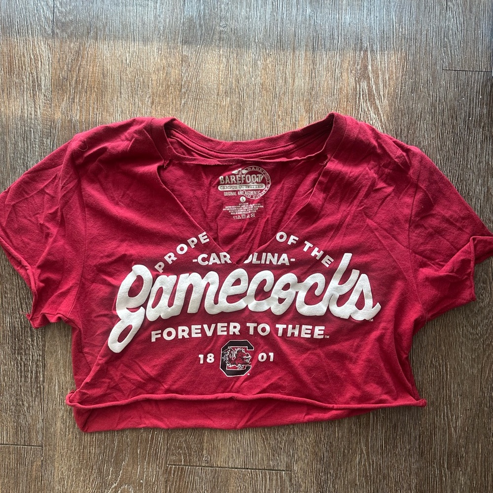Cropped USC Gamecocks Top